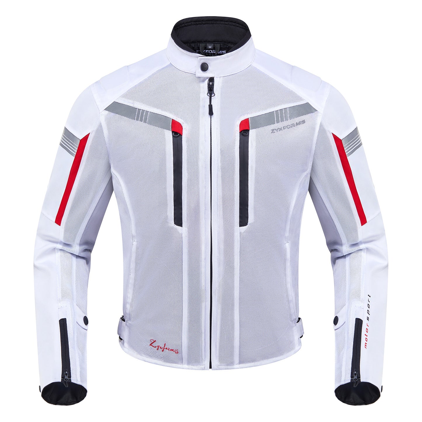 Zyxformis Summer Motorcycle Jacket – Summer Mesh, Reflective Design, CE Armor