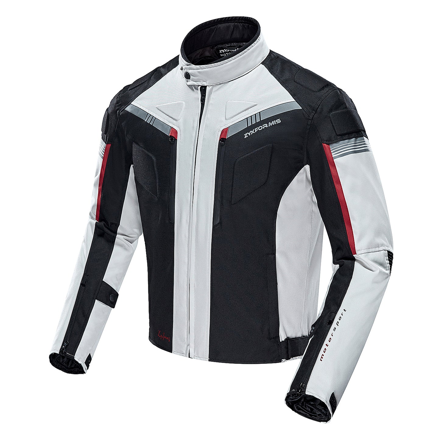 Zyxformis Men's Motorcycle Jacket – Waterproof, Windproof with CE Armor
