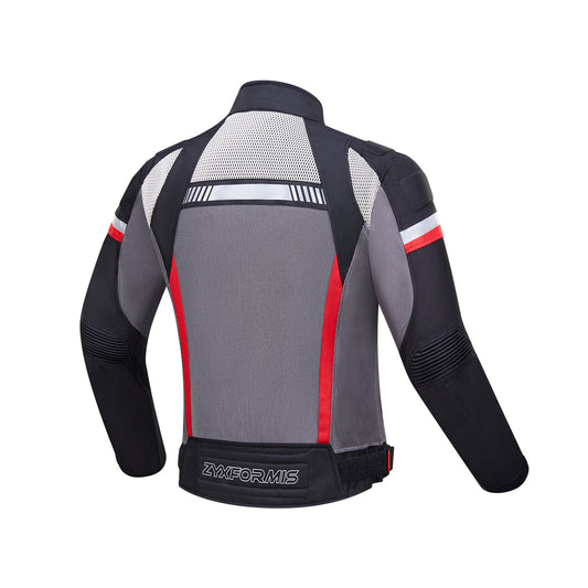Zyxformis Motorcycle Jacket – Summer Mesh Riding Jacket with CE Armor
