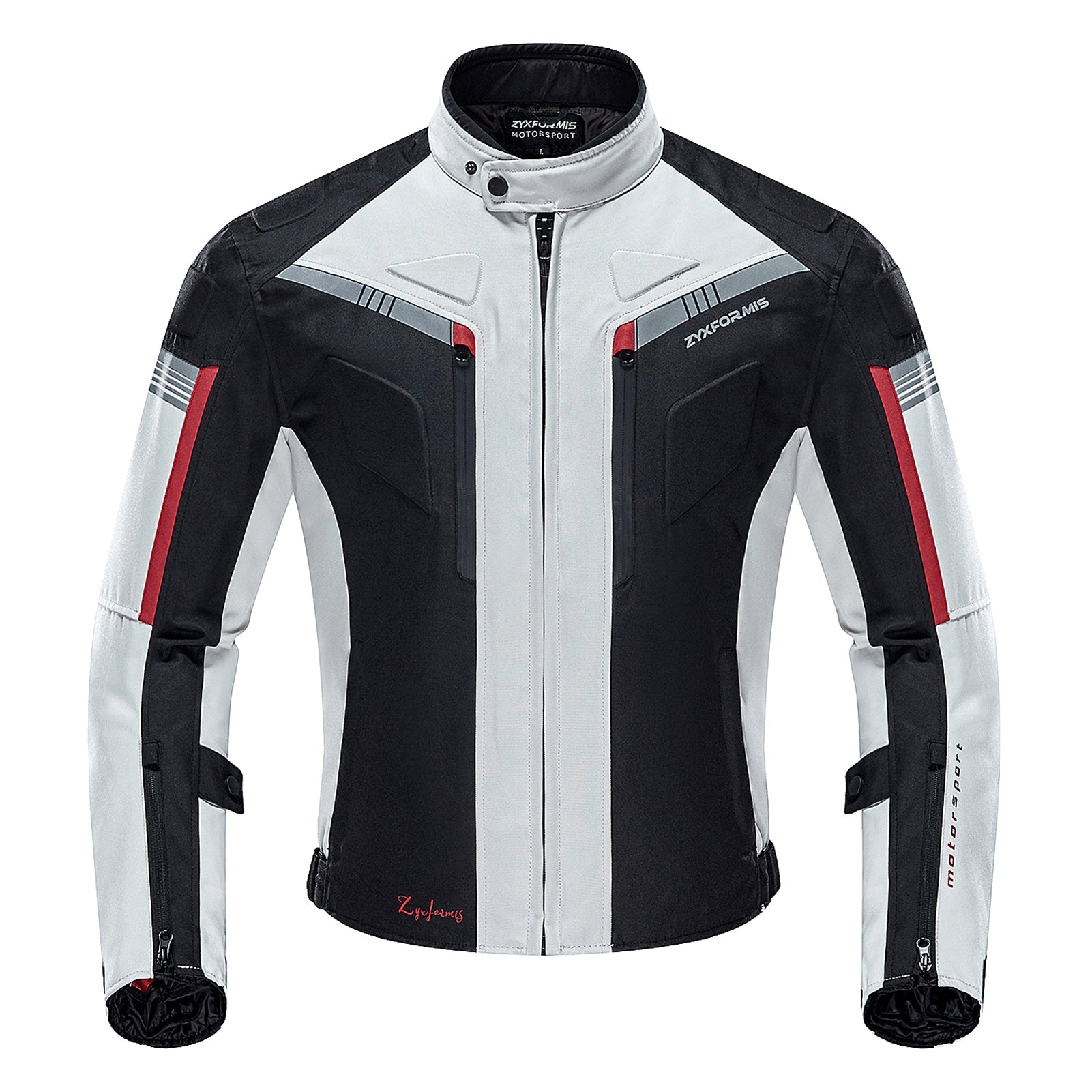 Zyxformis Men's Motorcycle Jacket – Waterproof, Windproof with CE Armo