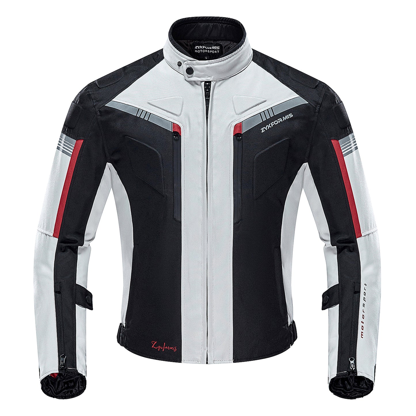 Zyxformis Men's Motorcycle Jacket – Waterproof, Windproof with CE Armor