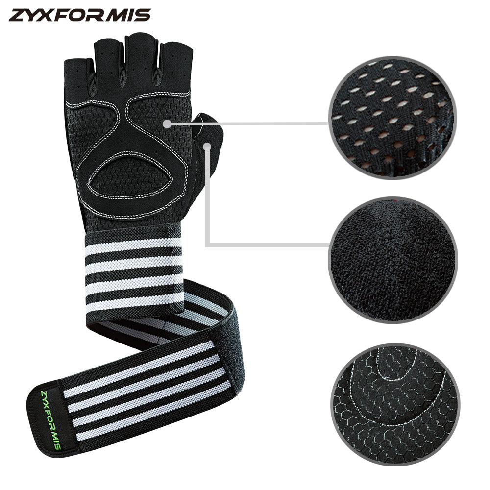 Zyxformis Fitness Gloves – Breathable, Shockproof, Multi-Sport Use