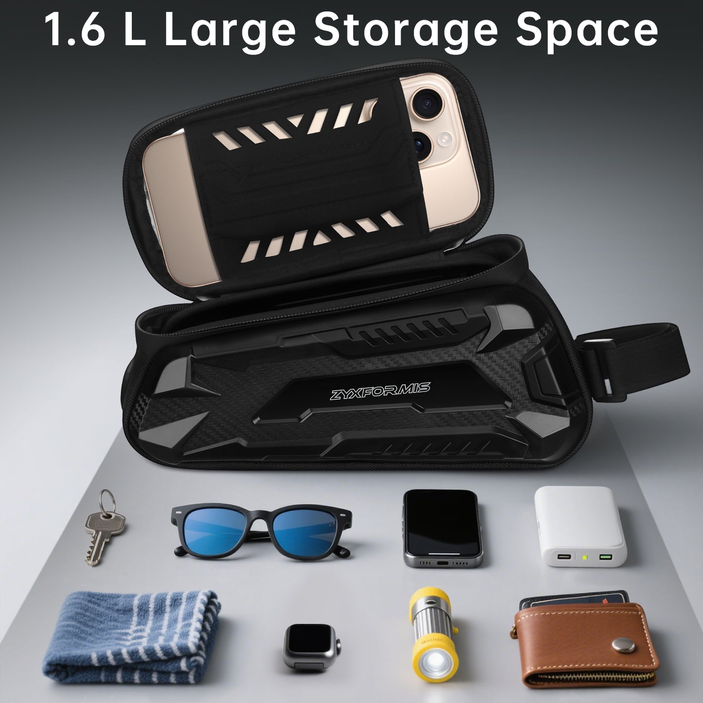 Zyxformis Cycling Frame Bag – 2L Waterproof Touch Screen