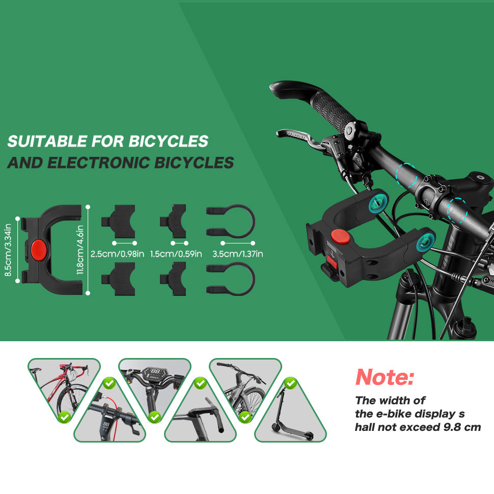 Zyxformis Bike Handlebar Bag – Phone Pouch with TPU Touch