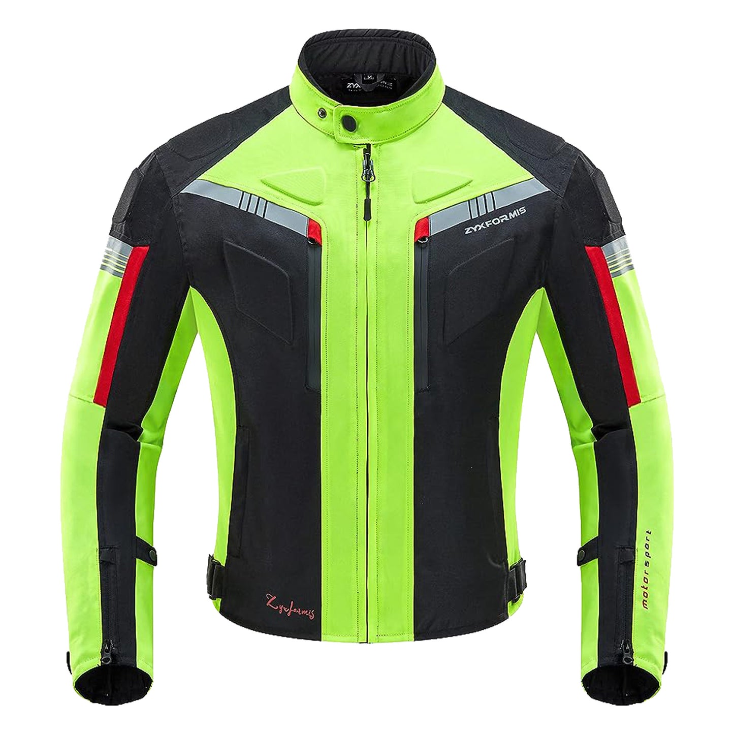 Zyxformis Men's Motorcycle Jacket – Waterproof, Windproof with CE Armor