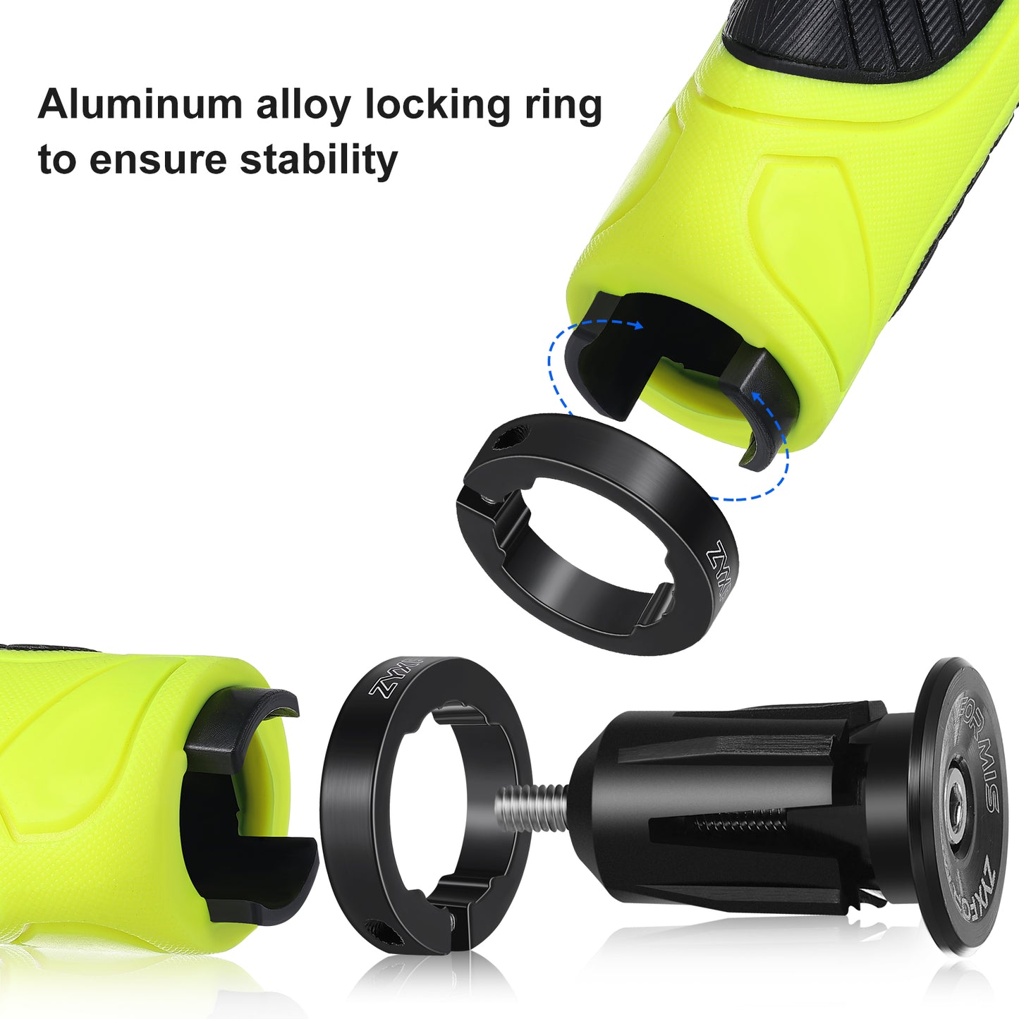 Zyxformis Bicycle Grips – Anti-Slip Double Locking for Most Bikes