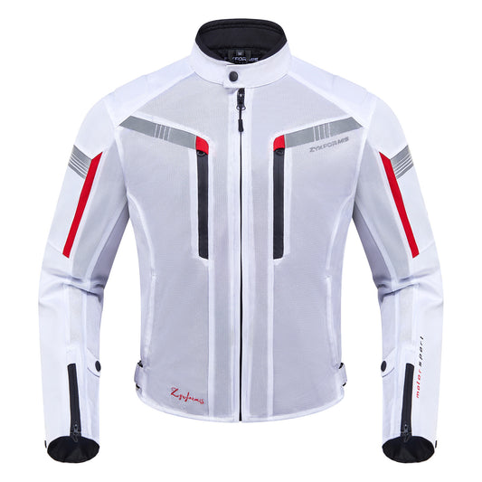 Zyxformis Summer Motorcycle Jacket – Summer Mesh, Reflective Design, CE Armor