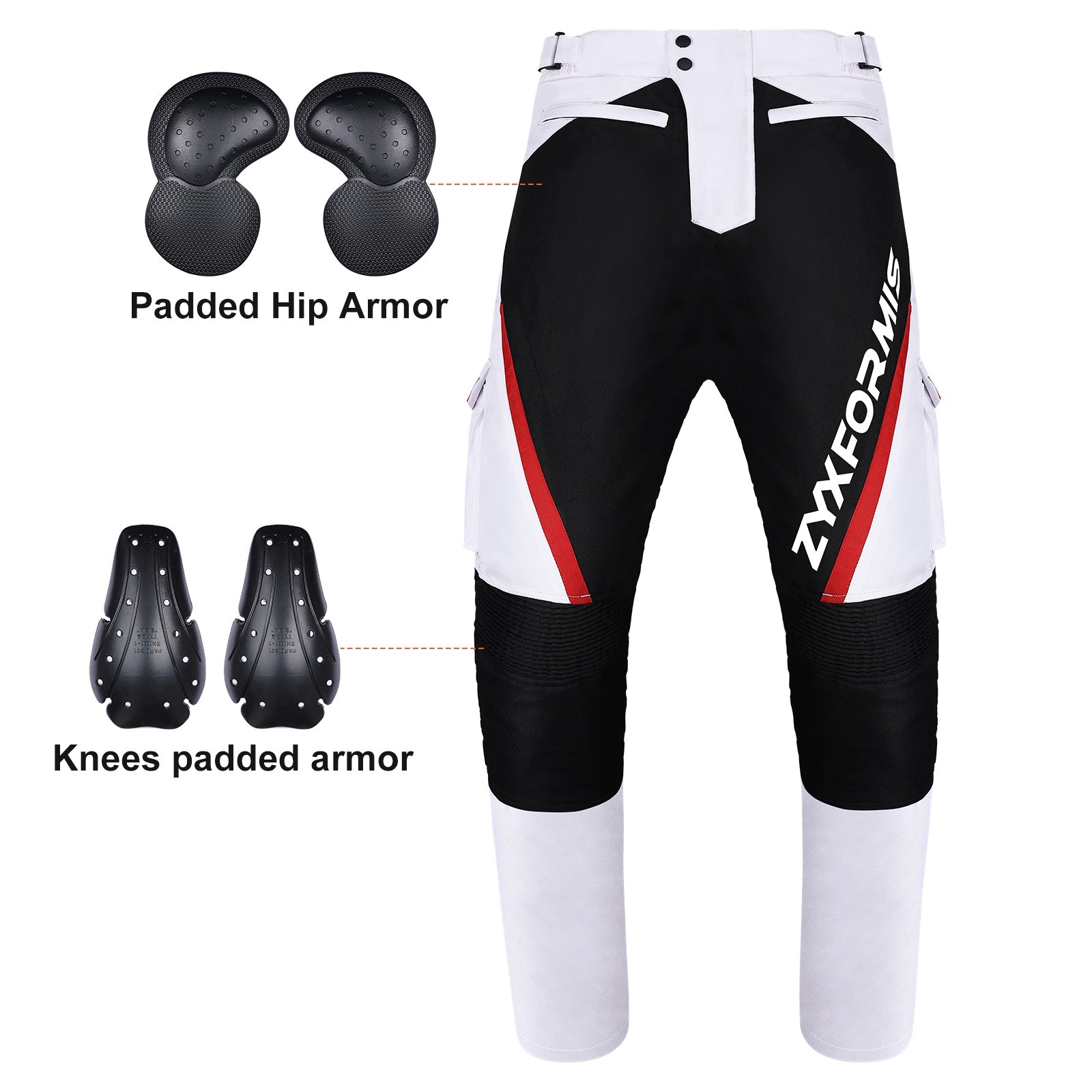 ズボン Zyxformis Men's Motorcycle Pants – CE Armor, All-Season Riding Gear