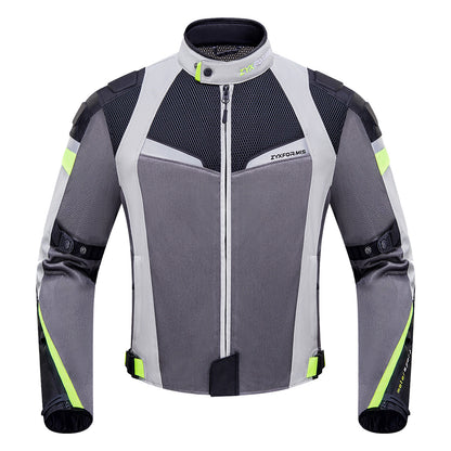 Zyxformis Motorcycle Jacket – Summer Mesh Riding Jacket with CE Armor
