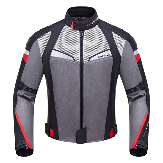 Zyxformis Motorcycle Jacket – Summer Mesh Riding Jacket with CE Armor