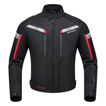 Zyxformis Summer Motorcycle Jacket – Summer Mesh, Reflective Design, CE Armor