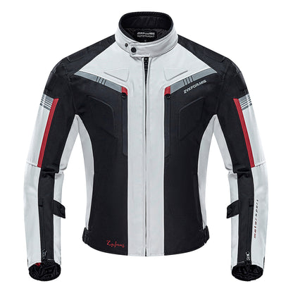 Zyxformis Men's Motorcycle Jacket – Waterproof, Windproof with CE Armor