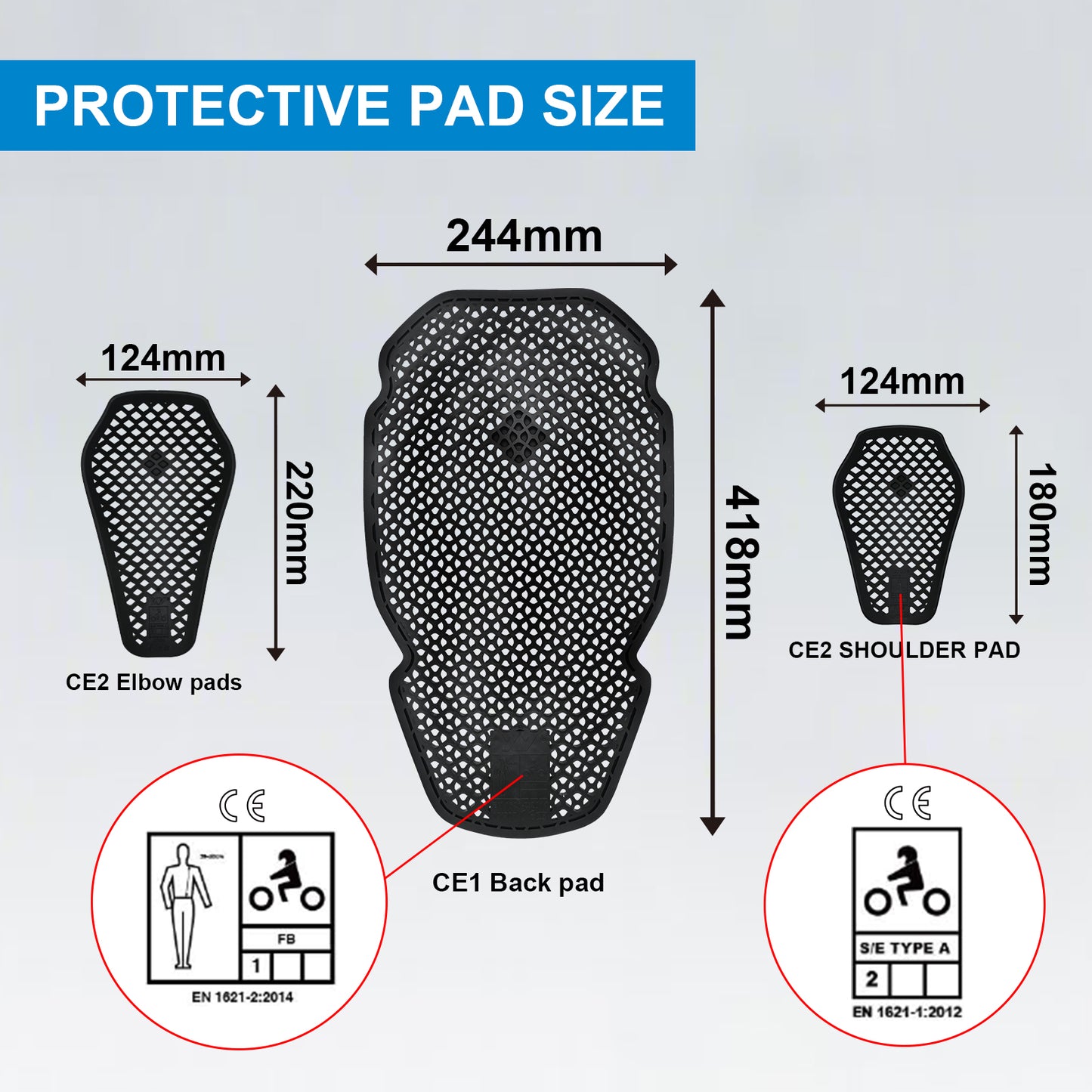 Zyxformis CE-Certified Motorcycle Armor Set – Breathable & Shock-Absorbing