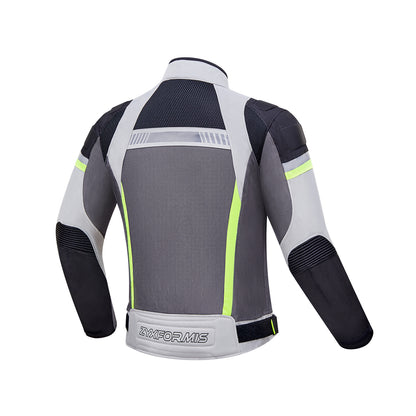 Zyxformis Motorcycle Jacket – Summer Mesh Riding Jacket with CE Armor