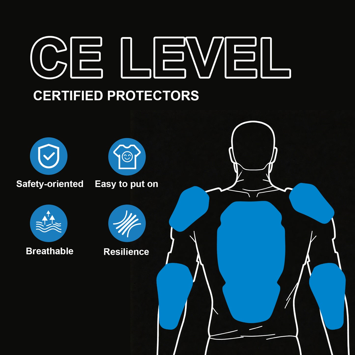 Zyxformis CE-Certified Motorcycle Armor Set – Breathable & Shock-Absorbing