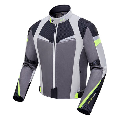 Zyxformis Motorcycle Jacket – Summer Mesh Riding Jacket with CE Armor