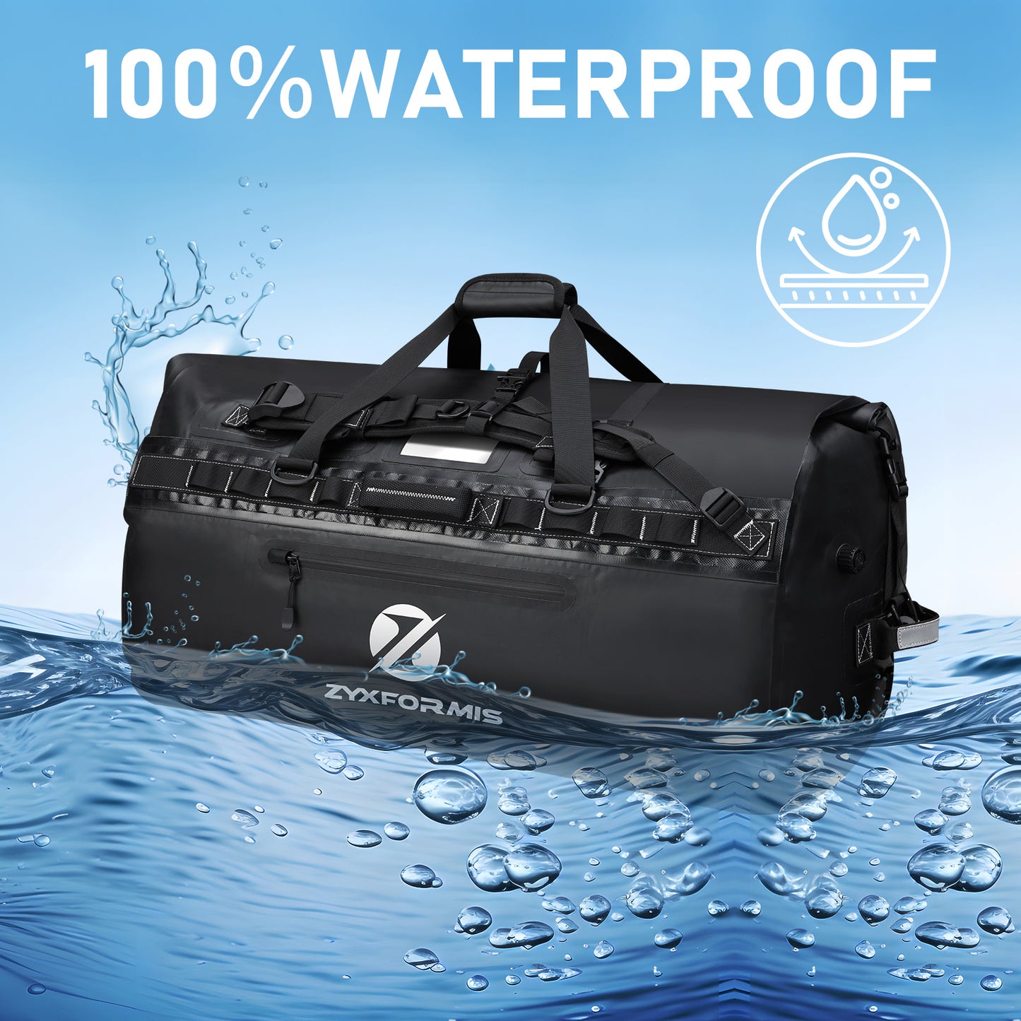 Zyxformis Outdoor Waterproof Travel Bag – Durable, Spacious & Adventure-Ready
