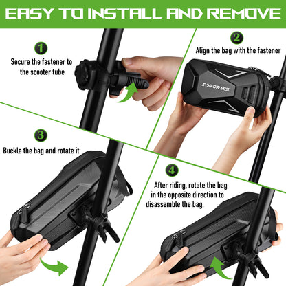Zyxformis 2L Water-Resistant Multifunctional Scooter Bag – Fits Electric Scooters