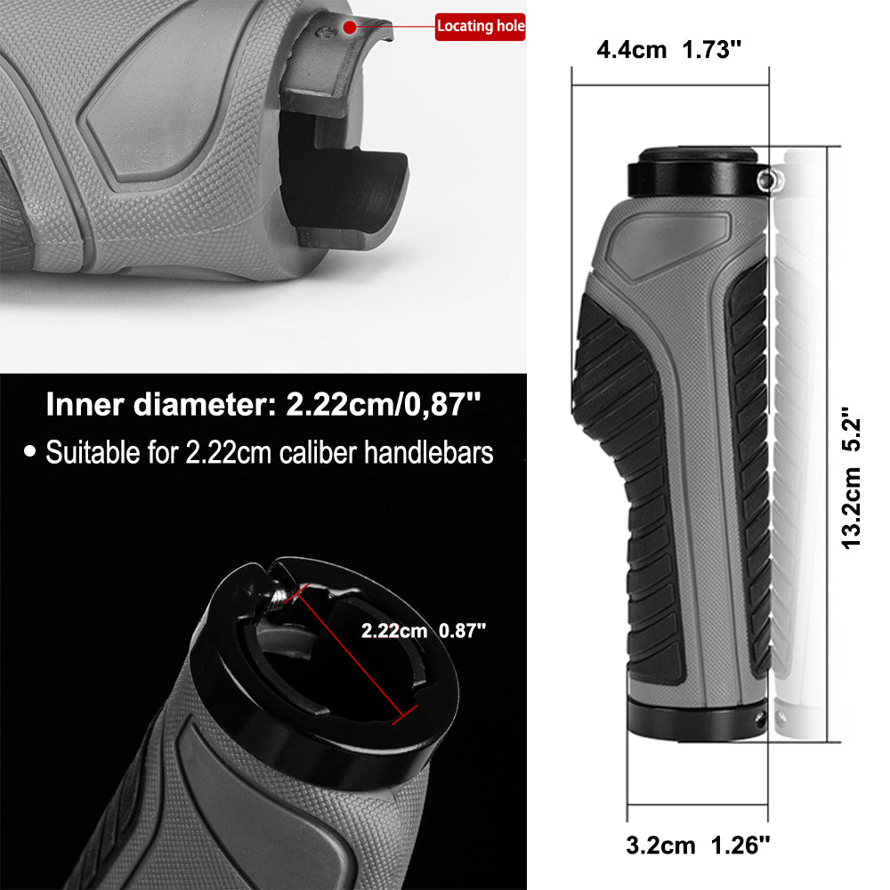 Zyxformis Bicycle Grips – Anti-Slip Double Locking for Most Bikes