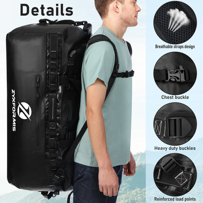 Zyxformis Outdoor Waterproof Travel Bag – Durable, Spacious & Adventure-Ready